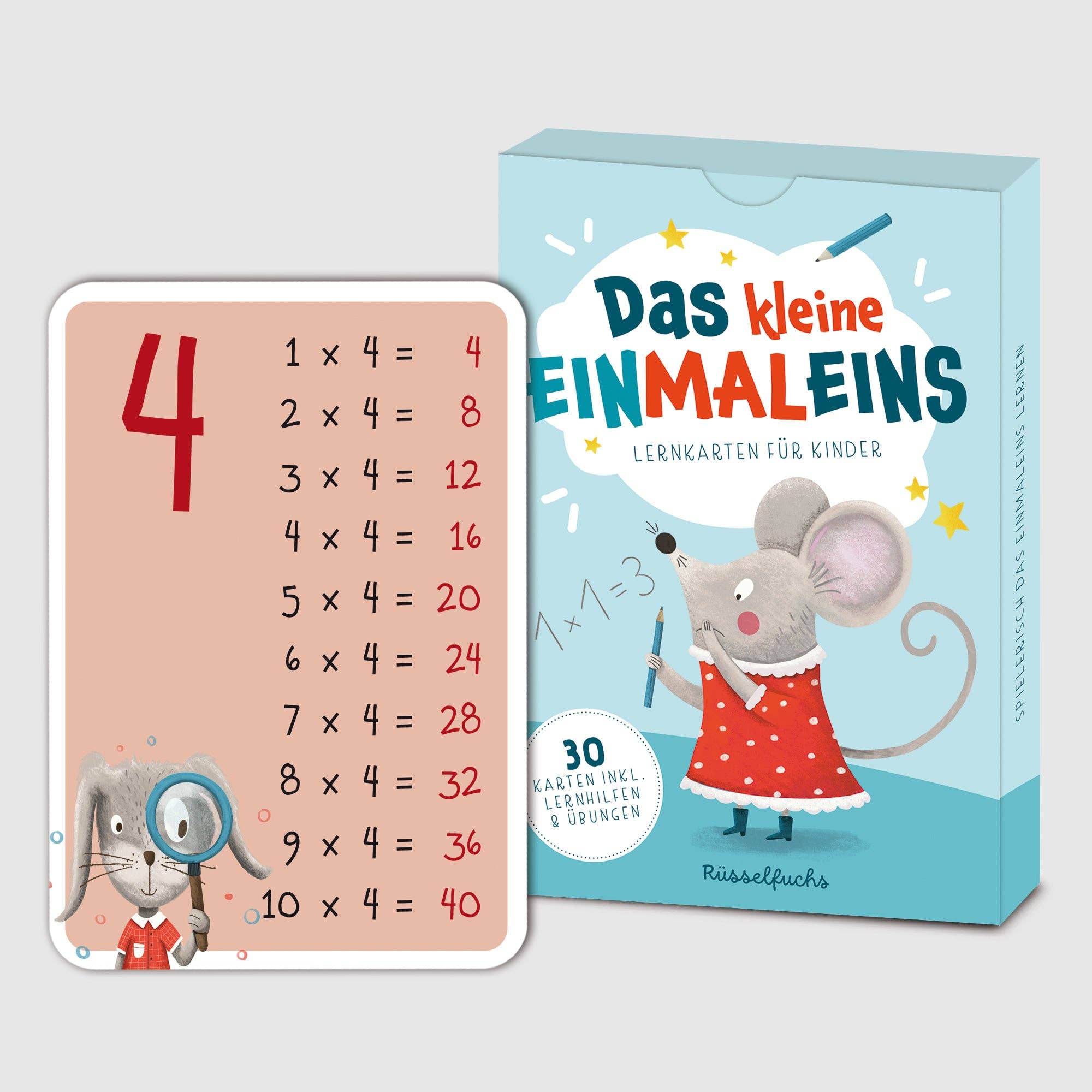 Das kleine Einmaleins – Lernkarten 1–10 für Kinder
