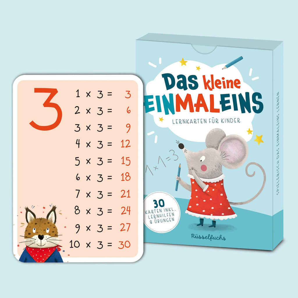 Das kleine Einmaleins – Lernkarten 1–10 für Kinder