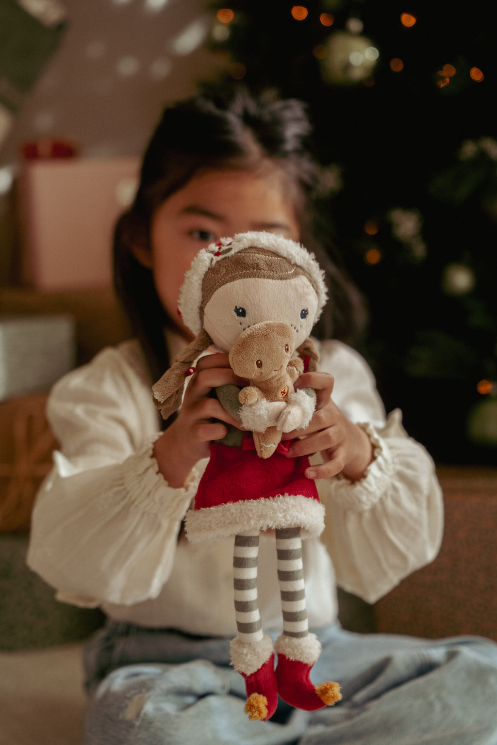 Little Dutch Kuschelpuppe Weihnachten Rosa