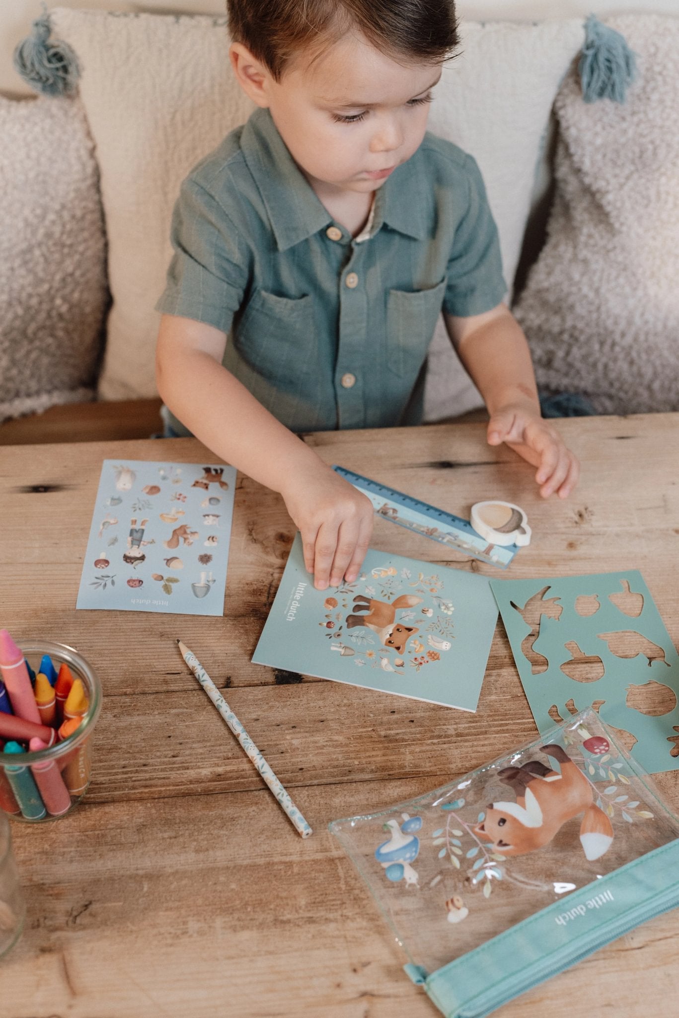 Little Dutch - Schreibset Grün