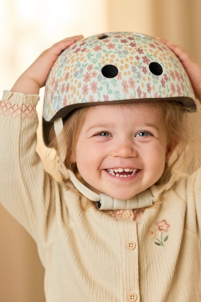 Little Dutch - Kinderhelm weiß Sunny Flower