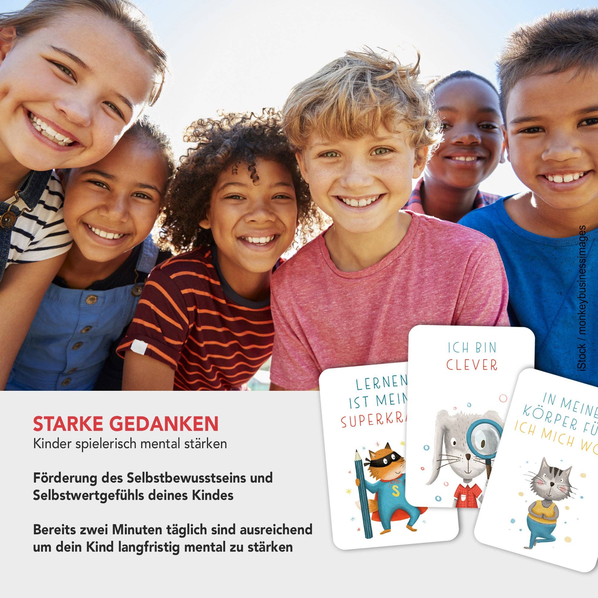 Starke Gedanken – Affirmationskarten für Kinder