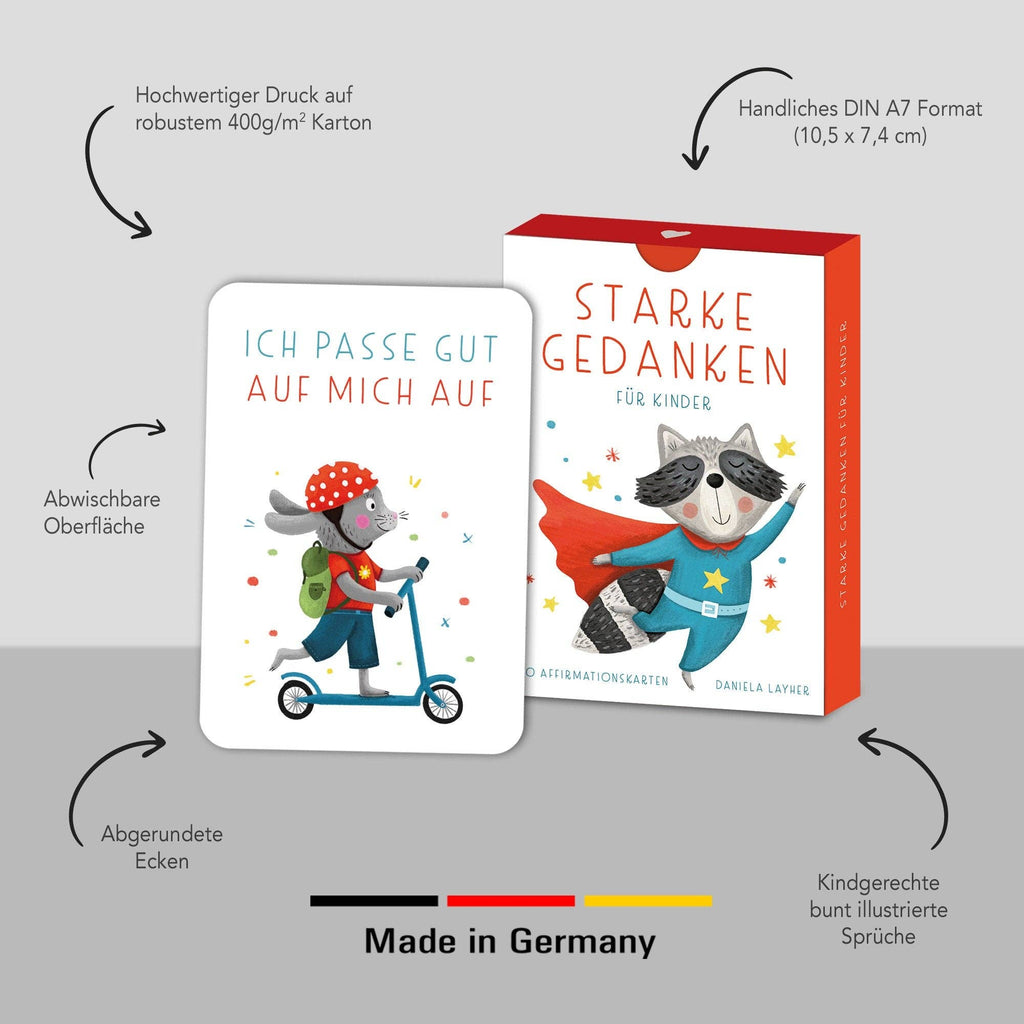 Starke Gedanken – Affirmationskarten für Kinder