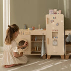 Little Dutch - Waschmaschine und Geschirrspüler aus Holz Creme