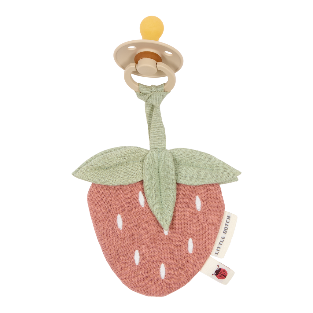 Little Dutch - Schnullertuch muslin Strawberry