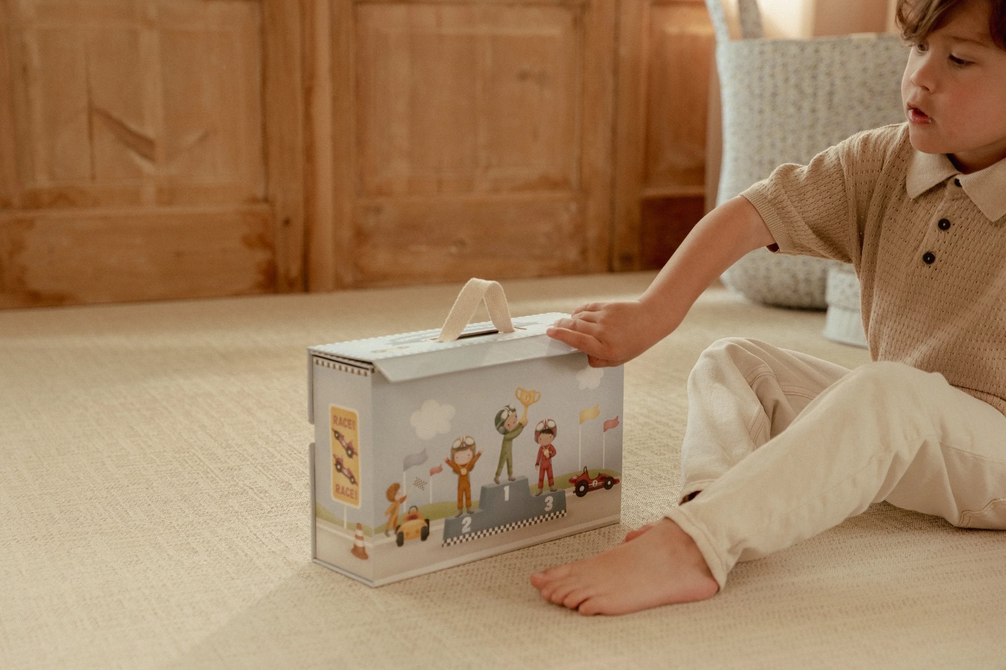 Little Dutch - Spielkoffer mit Rennbahn